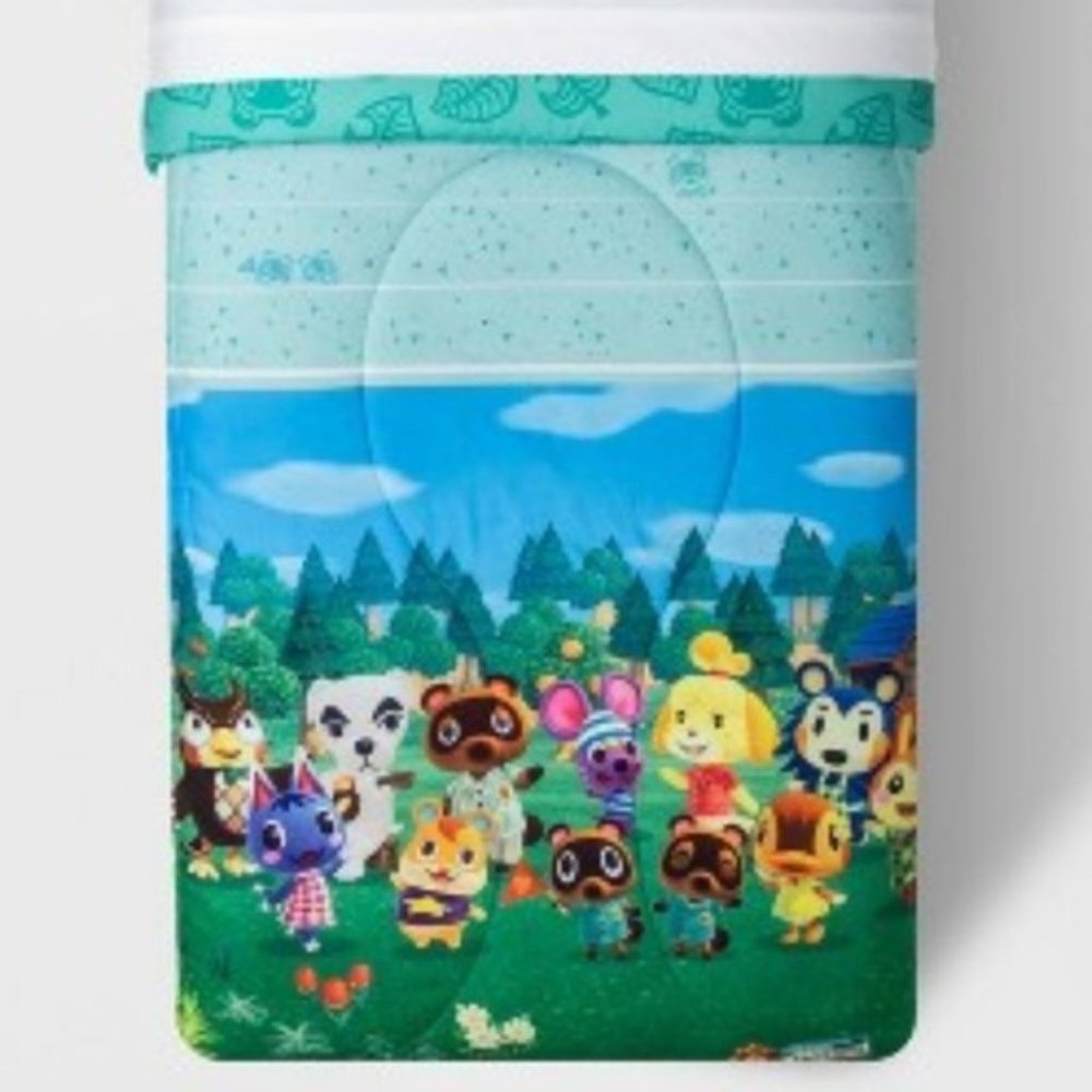 Twin Animal Crossing DIY Paradise Comforter